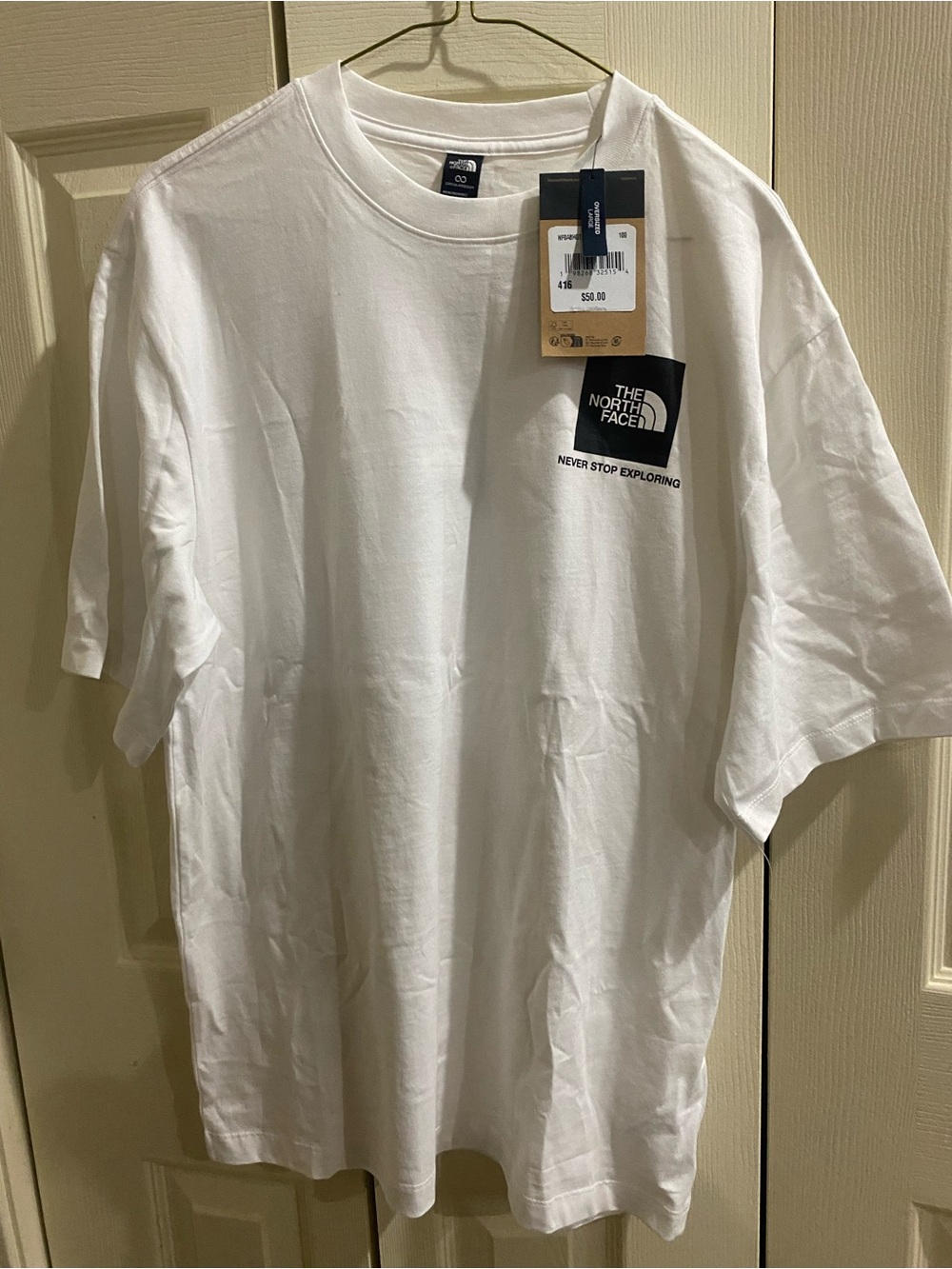 The North Face White Short-Sleeve Logo Tee